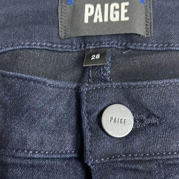 PAIGE Women's Skyline Transcend Mid Rise Skinny Fit Jean SIZE 28 COLOR MONA - Picture 2 of 5